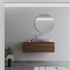 DEGHI Mobile bagno sospeso 120 cm rovere deciso dx con top - Sleek