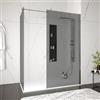 DEGHI Box doccia 80x110 vetro temperato fume anticalcare due pareti altezza 200h - Keep