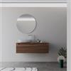 DEGHI Mobile bagno sospeso 120 cm rovere deciso sx con top - Sleek