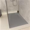 DEGHI Piatto doccia 120x70 in resina effetto pietra ardesia grigio - Kalf