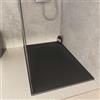DEGHI Piatto doccia 120x70 in resina effetto pietra ardesia nero - Kalf