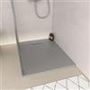 DEGHI Piatto doccia 100x70 in resina effetto pietra ardesia grigio - Kalf