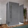 DEGHI Box doccia tre lati walk-in 70x100x70 vetro temperato fumè anticalcare 200h - Keep