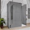 DEGHI Box doccia walk in tre lati 70x110x70 fumè vetro temperato anticalcare 200 h - Keep