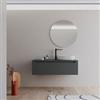 DEGHI Mobile bagno sospeso 120 cm antracite dx con top - Sleek