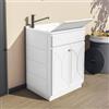 DEGHI Mobile lavatoio per interno o esterno 60x50 due ante + vasca e asse lavapanni