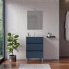 DEGHI Mobile bagno a terra 60 cm blu esotico opaco con lavabo - Calipso