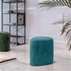 DEGHI Pouf a goccia 35x45 cm in velluto blu petrolio - Tear