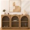 DEGHI Decorazione da parete 70x70 cm in rilievo beige con cornice legno