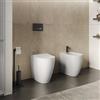 DEGHI Sanitari filomuro H 50 cm bianco in ceramica con copriwc - Zerua