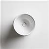 SIMAS Lavabo d'appoggio tondo 42x44h cm in ceramica bianco - Sharp di Simas