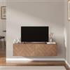 DEGHI Mobile porta tv 120 cm rovere effetto parquet con 2 ante - Betka