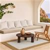 DEGHI Tappeto da interni 120x170 cm in juta naturale e cotone bianco