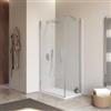 DEGHI Box doccia 60x100 cm battente in vetro temperato 6mm opaco e profilo cromo 195h - Nilo
