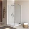 DEGHI Box doccia 90x100 cm battente in vetro temperato 6mm opaco 195h - Nilo