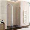 DEGHI Box doccia nicchia 140cm 50 giunto + 80 battente + 15 fisso trasparente 195h - Nilo