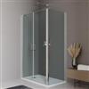 DEGHI Box doccia 120x80 cm saloon in cristallo anticalcare trasparente 195h - Tempo Evo