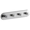 GEDY Appendino 4 pomelli GEDY hotellerie 20 cm in cromall e ottone