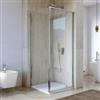DEGHI Box doccia 80x80 cm battente vetro trasparente e profilo cromo 195h - Glide
