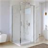 DEGHI Box doccia 80x90 cm battente vetro trasparente e profilo cromo 195h - Glide