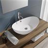VITRA Lavabo ovale a bacinella 60x37 cm in ceramica bianco opaco - Cloe