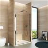 DEGHI Box doccia nicchia 115 cm battente 90 cm e lato fisso con vetro trasparente e profilo cromo 195h - Nilo