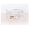 DEGHI Portagioie 19x12h cm trasparente con 2 cassetti
