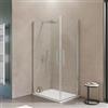 DEGHI Box doccia 70x100 cm doppio battente con vetro temperato trasparente e profilo cromo 195h - Nilo