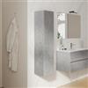 DEGHI Colonna bagno sospesa 30 x 140 h cm in legno grigio pietra