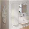 DEGHI Colonna bagno sospesa 30 x 140 h cm in legno rovere bianco