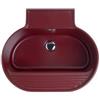COLAVENE Tino Colavene lavabo/lavello per bagno lavanderia o esterno vinaccia opaco sospeso o appoggio 60x50x30h cm