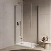 DEGHI Box doccia 80x120 cm soffietto in cristallo anticalcare trasparente 195h - Tempo Evo