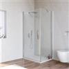 DEGHI Box doccia 75x100 cm battente in vetro temperato 6mm trasparente 195h - Nilo