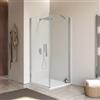 DEGHI Box doccia 75x90 cm battente in vetro temperato 6mm trasparente 195h - Nilo