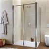 DEGHI Box doccia 100x120 apertura saloon con vetro anticalcare trasparente e profilo cromo 195h - Lost