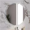DEGHI Specchio LED da bagno 80x80 cm forma dodecagonale - Tamaki
