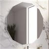 DEGHI Specchio LED da bagno 100x100 cm forma dodecagonale - Tamaki