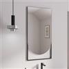 DEGHI Specchio led da bagno 55 x 110 cm con cornice nero - Mirale