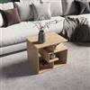 DEGHI Tavolino 54x40 cm rovere con vani - Kantiko
