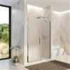 DEGHI Nicchia doccia 140 cm porta battente 75 cm con lato fisso opaco 195h - Nilo