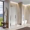 DEGHI Nicchia doccia 145 cm porta battente 65 cm con lato fisso opaco 195h - Nilo