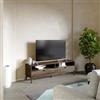 DEGHI Mobile porta tv 150x45h cm in legno rovere kover con 2 vani a giorno e 2 cassetti - Ember