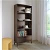 DEGHI Libreria 80x180h cm in legno rovere kover con 4 vani a giorno e 1 cassetto - Ember