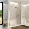 DEGHI Box doccia nicchia 155 cm porta battente 95 cm con lato fisso opaco 195h - Nilo