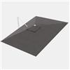 DEGHI Telo di ricambio 3x4 m in tessuto olefin grigio marte per ombrellone Carioca Wood