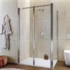 DEGHI Box doccia 100x120 apertura saloon con vetro anticalcare opaco e profilo cromo 195h - Lost