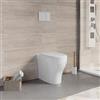 AZZURRA Vaso singolo filo parete Azzurra Pratica ceramica bianco wc con sedile copriwc water