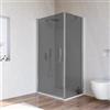 DEGHI Box doccia 75x100 cm battente 100 cm con vetro temperato fumé e profilo cromo 195h - Nilo