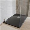 DEGHI Piatto doccia 120x90 cm antracite effetto pietra riducibile - Liat