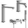 JACUZZI - RUBINETTERIA Set lavabo alto e bidet e miscelatore vasca cromo Sorgente di Jacuzzi - Rubinetteria